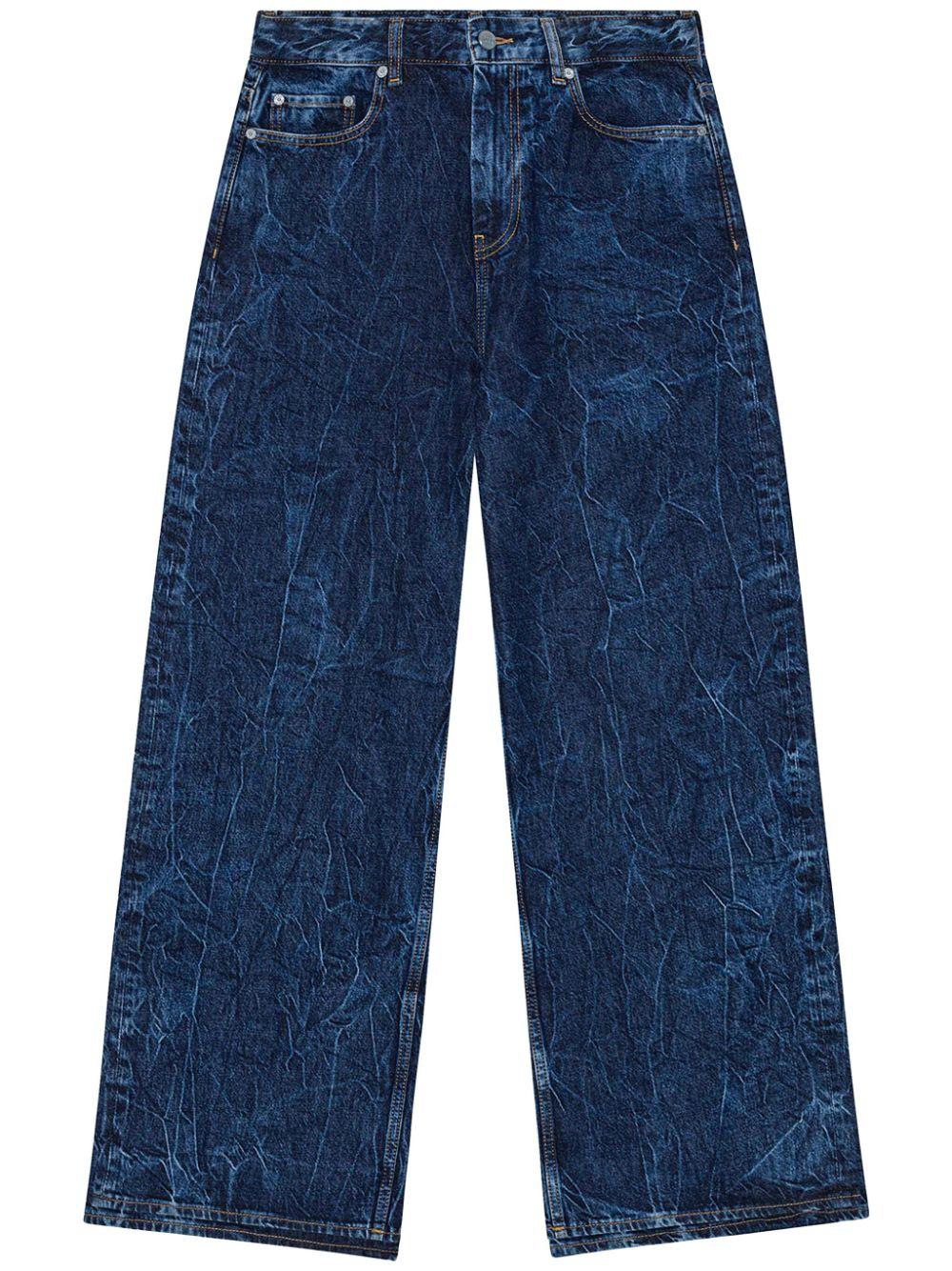 Dark Blue Marri Jeans J1593 566 MID BLUE STONE GANNI