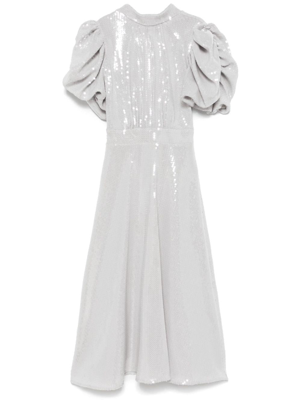 Abito midi con maniche a palloncino e paillettes 113871039 039 ALLOY ROTATE