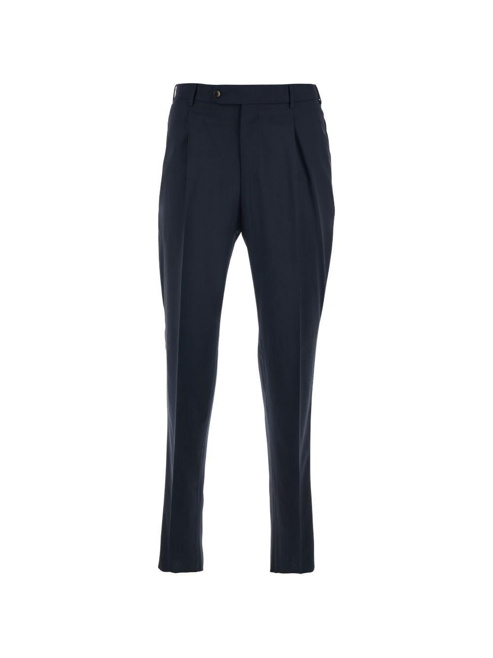 Pantaloni Union in lana vergine COZSUFZA0CL1ZI56 0370 BLUE PT TORINO