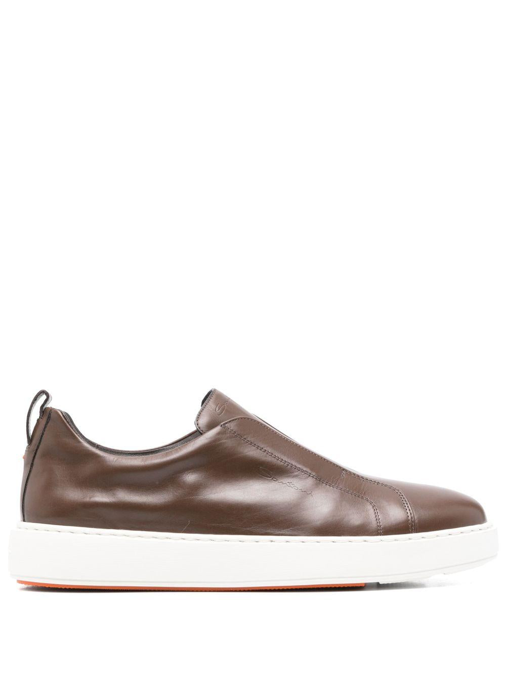 Sneaker slip-on MBCD21995BARTMVIS50 BROWN SANTONI