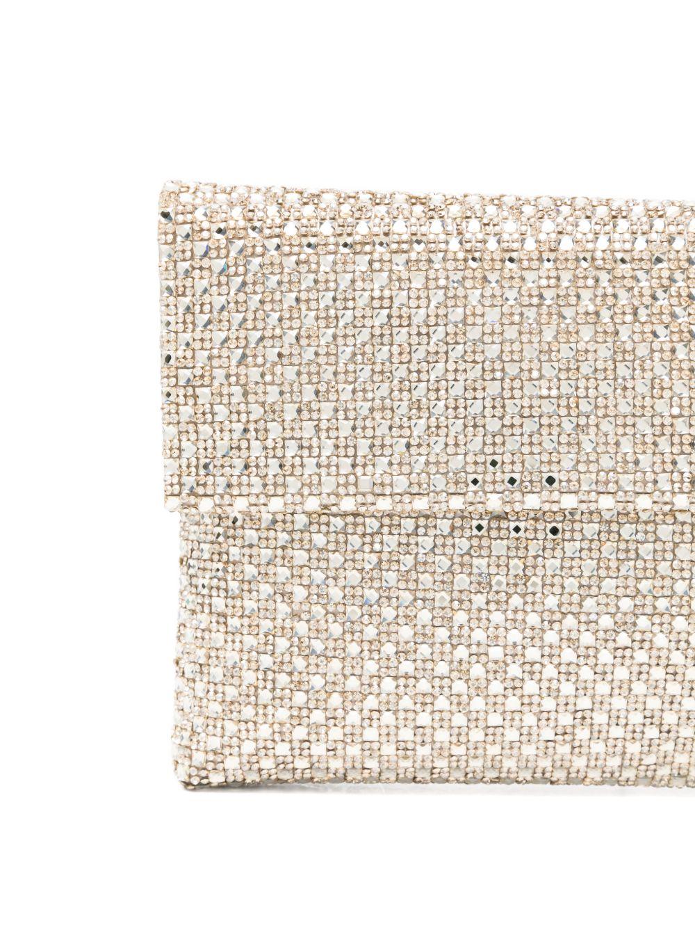Pochette realizzata con strass BAG0006462P ORO TWENTY FOURHAITCH