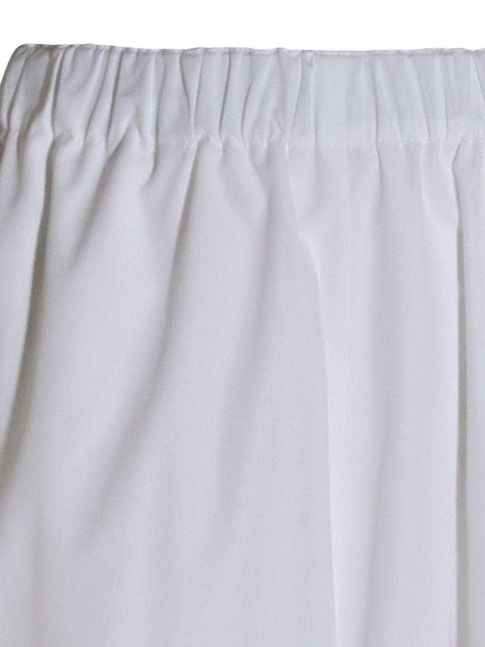 Pantalone Trevi in popeline<BR/> PAD266F456L582 BIANCO OTTICO FABIANA FILIPPI