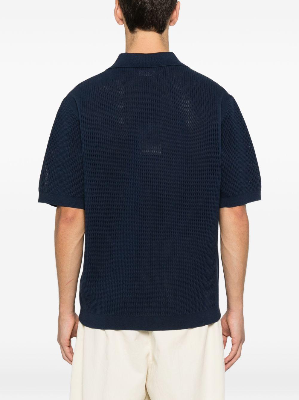 Polo Maille Monogramme JPO171CO207 NAVY DROLE DE MONSIEUR