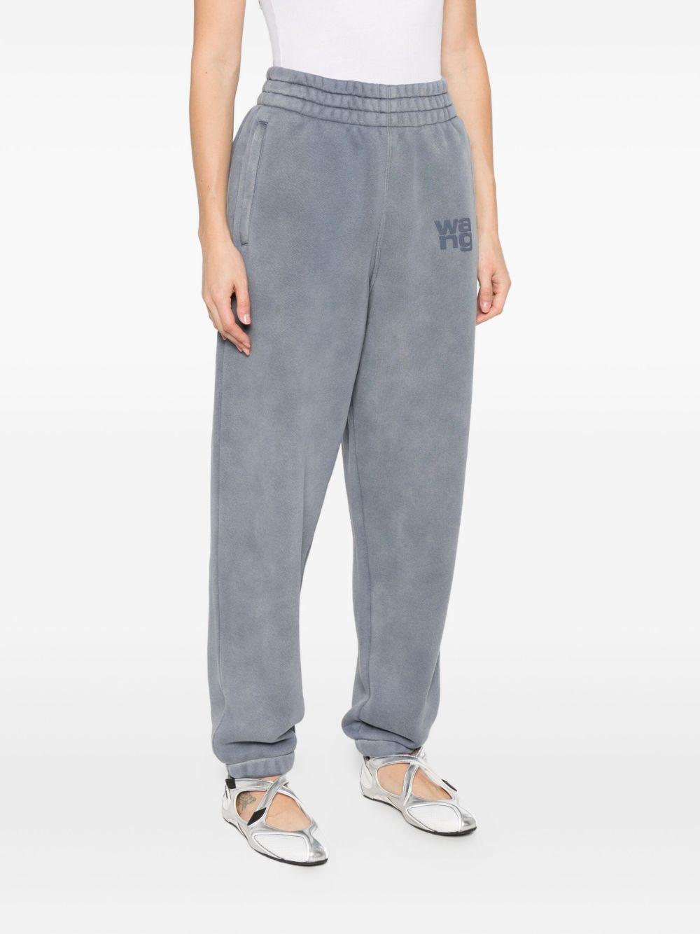 Pantaloni sportivi blu con logo in rilievo<BR/><BR/> 4CC3244403 402D WASHED BLUE INK ALEXANDER WANG