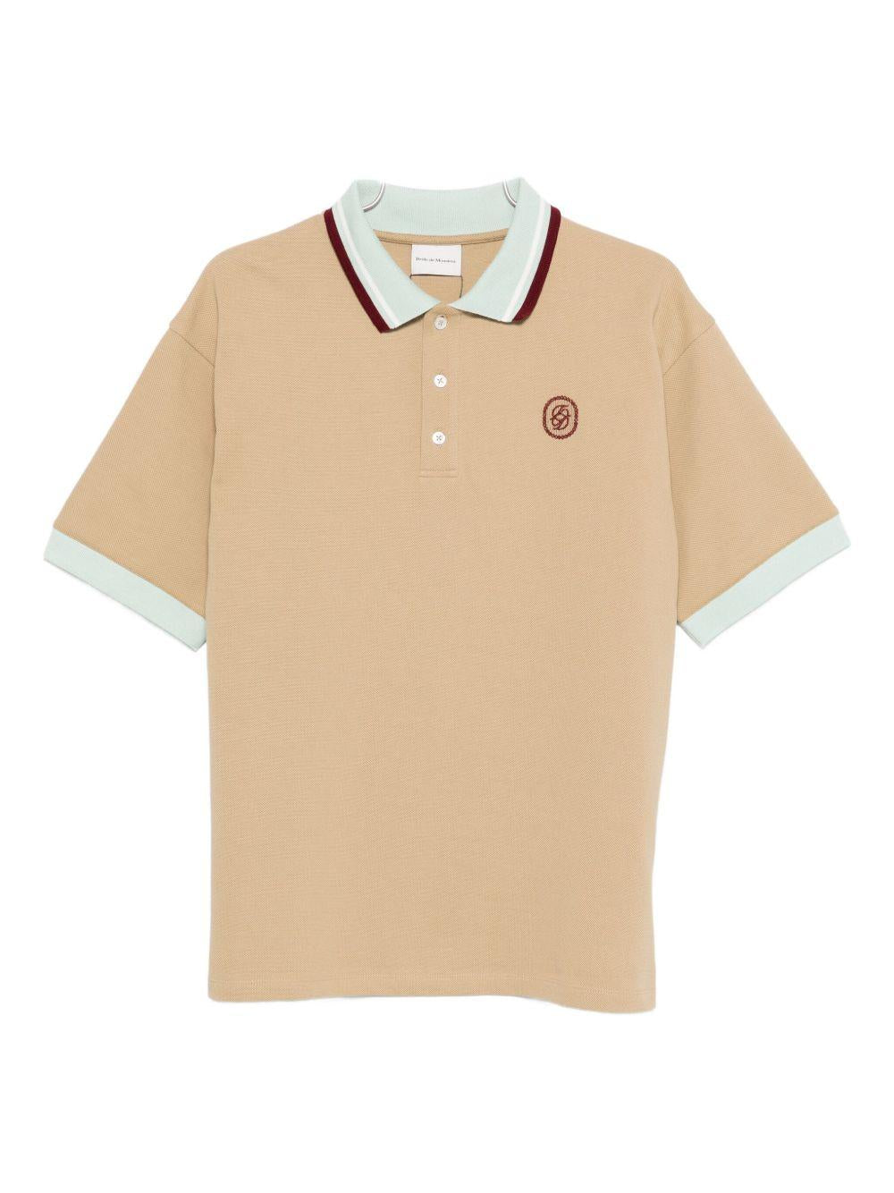 Le Polo D Miroir HPL138CO162 DARK BEIGE DROLE DE MONSIEUR