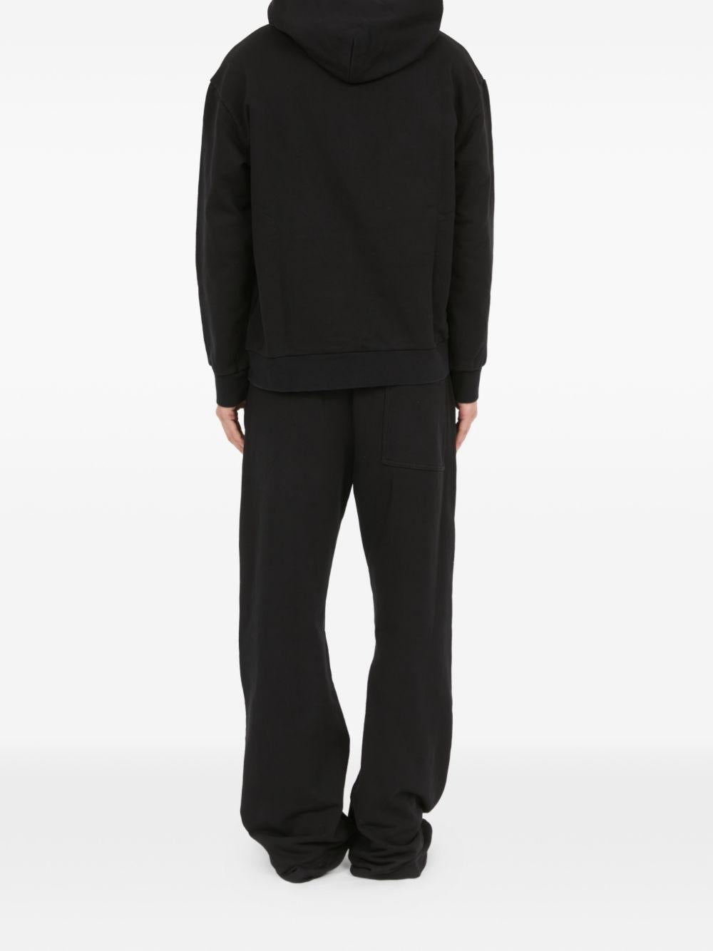 Felpa con cappuccio black SH2GU0034M25014 900 MM6 MAISON MARGIELA