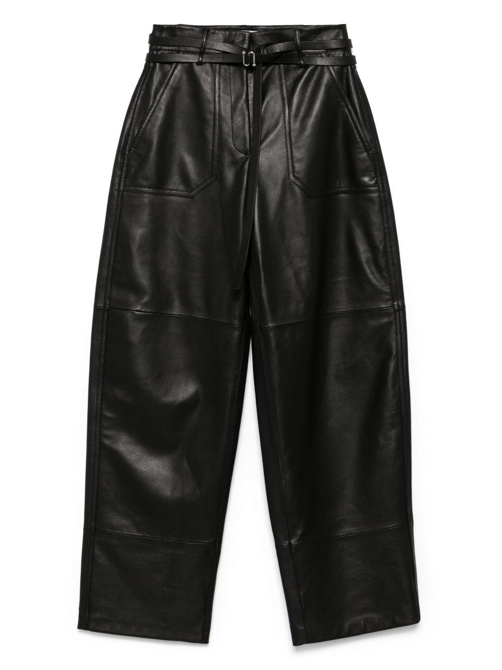 Pantalone in nappa GARBOMM45010 001 NERO SPORTMAX