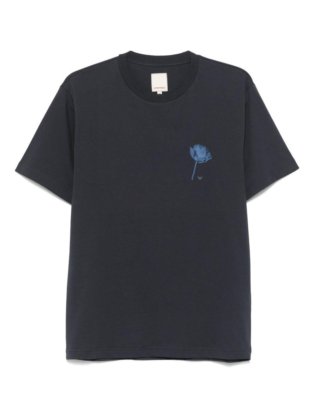 T-shirt a fiori EM001717AF14836 FB226 EMPORIO ARMANI SUSTAINABLE