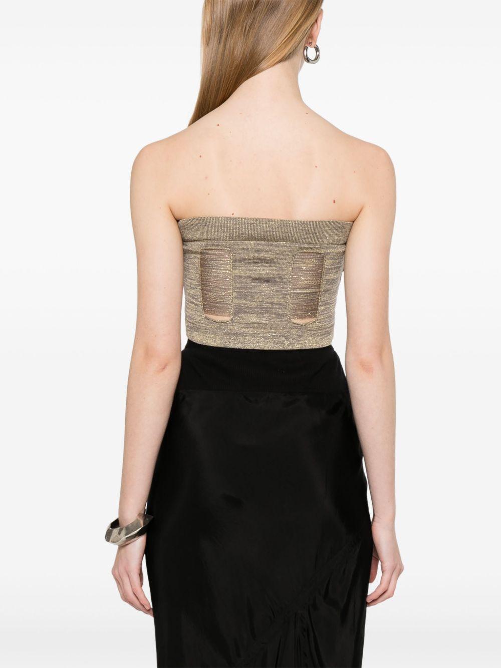 Tanja top RO01E7647KGRIDG 02 GOLD RICK OWENS