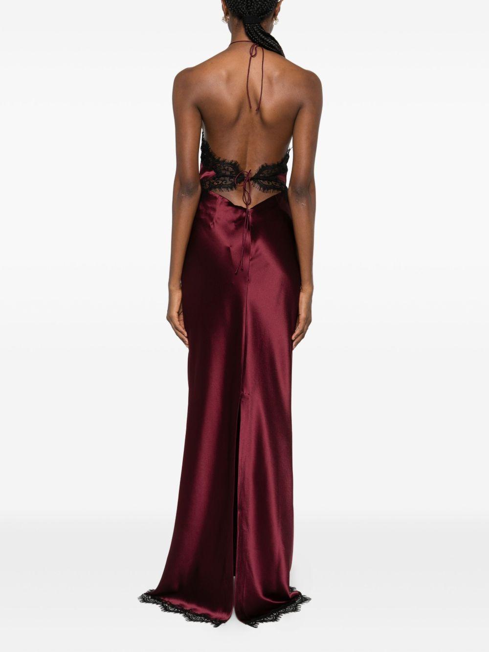 Abito Everly In Satin RPF251167217 PORT BLACK RETROFETE