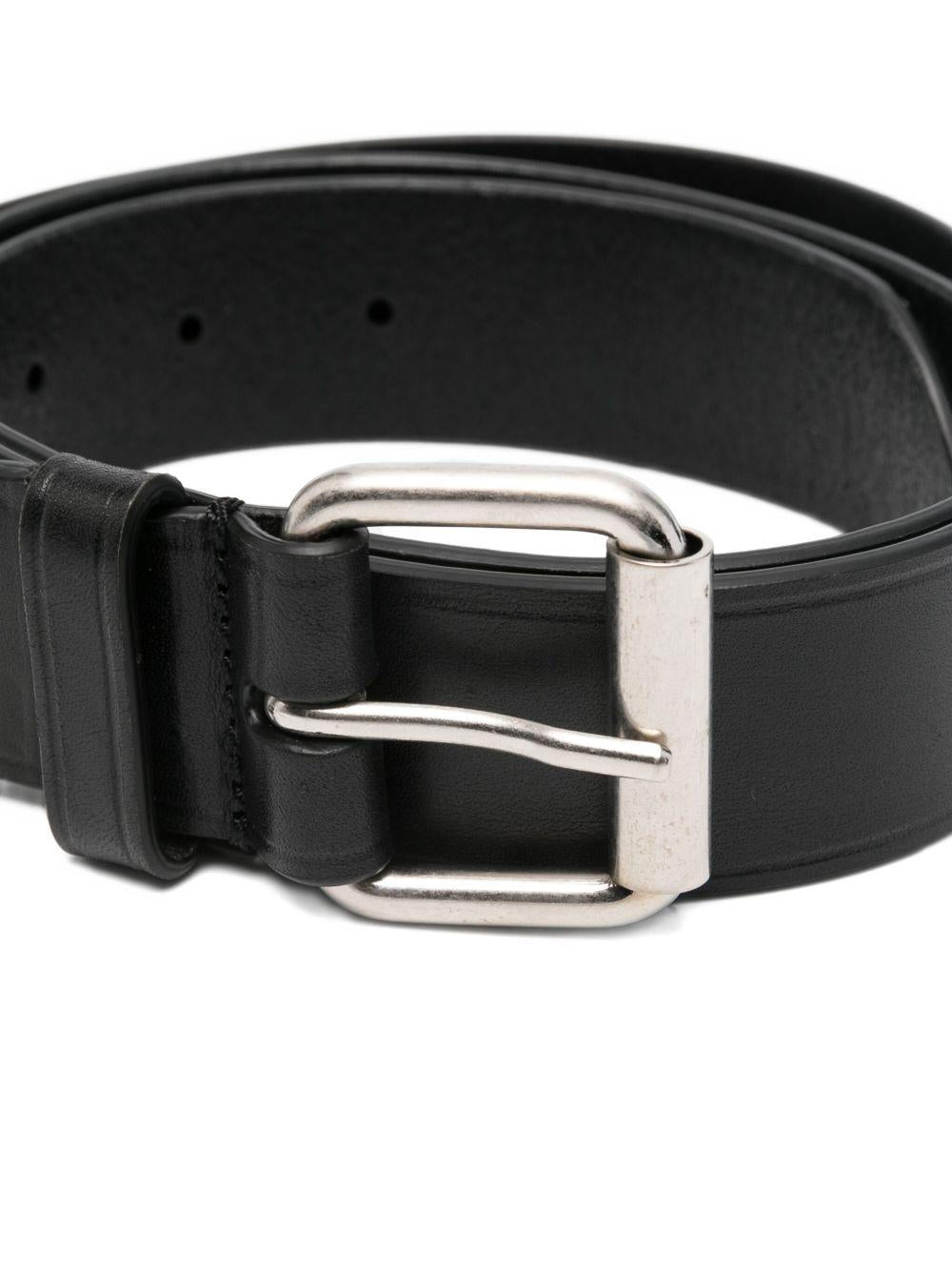 Leather Belt BLTM252056 900 BLACK DRIES VAN NOTEN