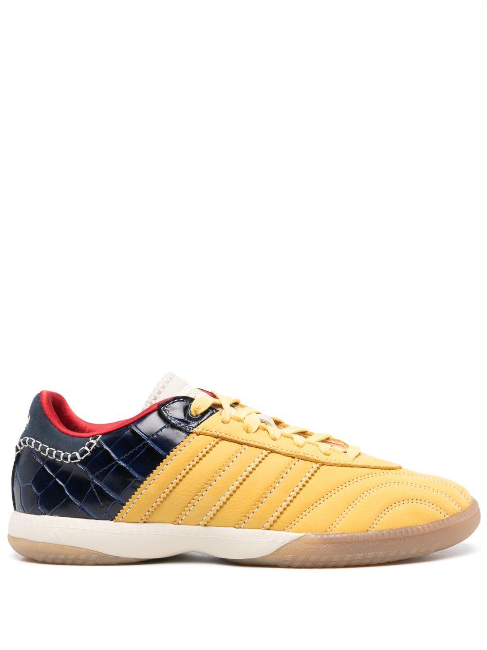Wales Bonner Samba Millenium "Fade Gold/Navy Croc" Sneakers IH8407 NAVY YELLOW ADIDAS X WALES BONNER