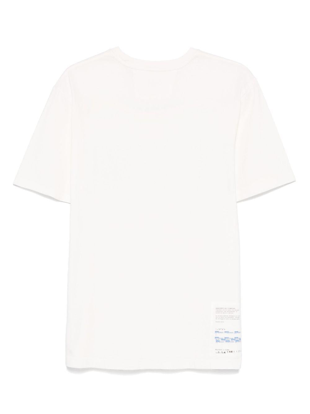 24/1 Jersey Horizontal Logo T-shirt<BR/> 18CMTS309A005431G 103 GAUZE WHITE CP COMPANY