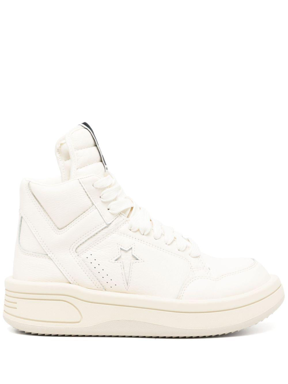 SNEAKERS IN PELLE TURBOWPN DC02DX343 0101 WHITE RICK OWENS DRKSHDW
