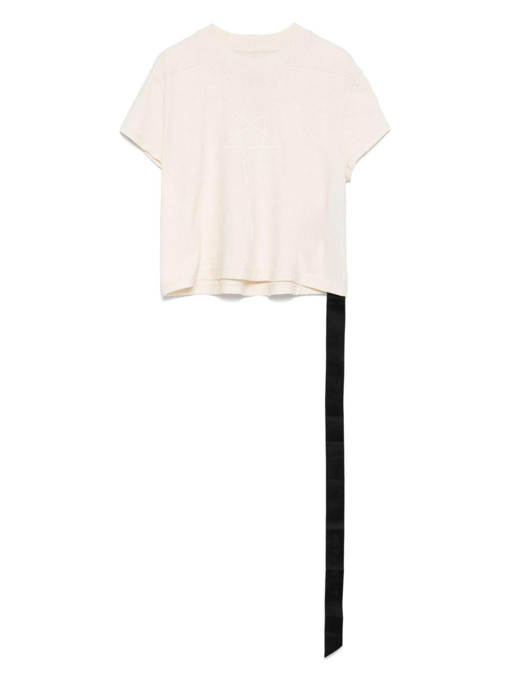 DRKSHDW SS25 Hollywood Cropped Small Level T DS01E3207RNNEP3 2111 NATURAL MILK RICK OWENS DRKSHDW