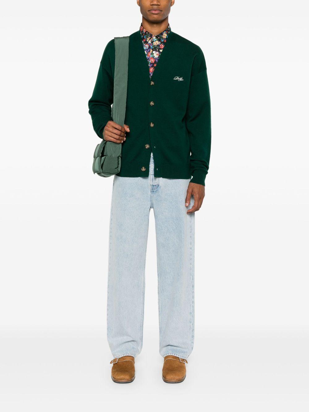 Le Cardigan Drôle PERMCA123WO007 DARK GREEN DROLE DE MONSIEUR