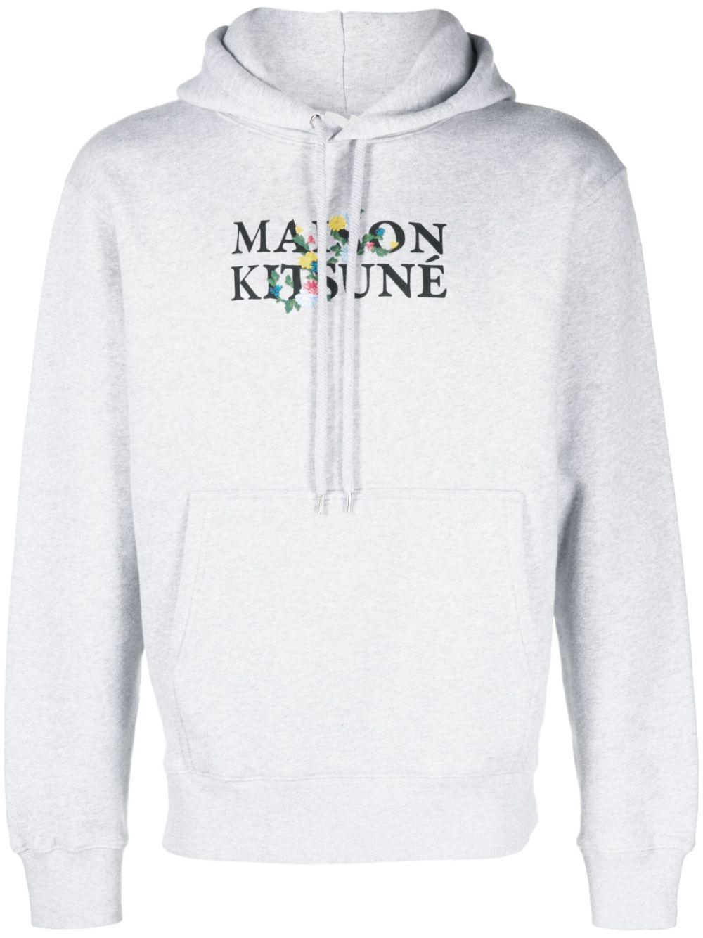 LM00708KM0307 H120 LIGHT GREY MELANGE MAISON KITSUNE