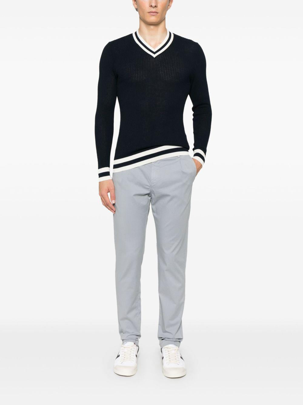 Maglione a coste K76MAGK51MAG0K024 1101 BLUE ELEVENTY