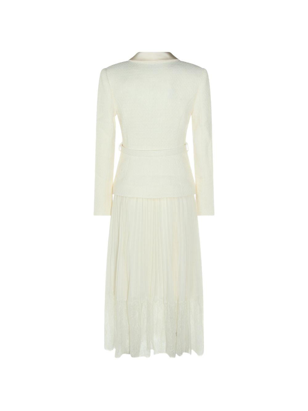 Abito midi in bouclé PF26144MC CREAM SELF-PORTRAIT