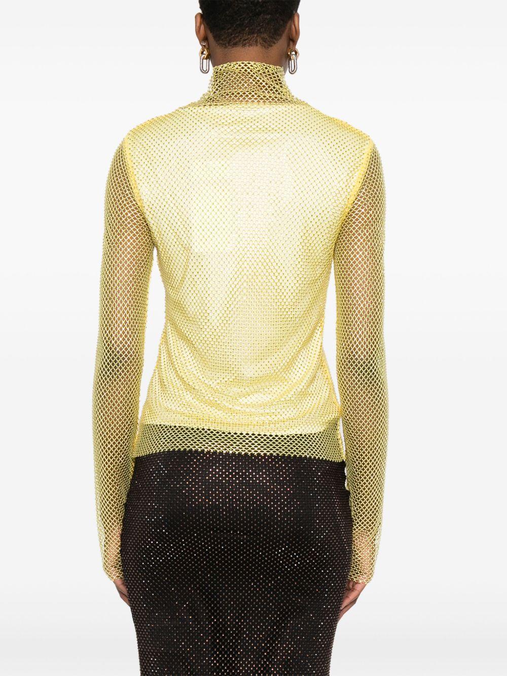 T-shirt in rete con strass GERARDAMM13140 001 LIMONE STRASS SPORTMAX