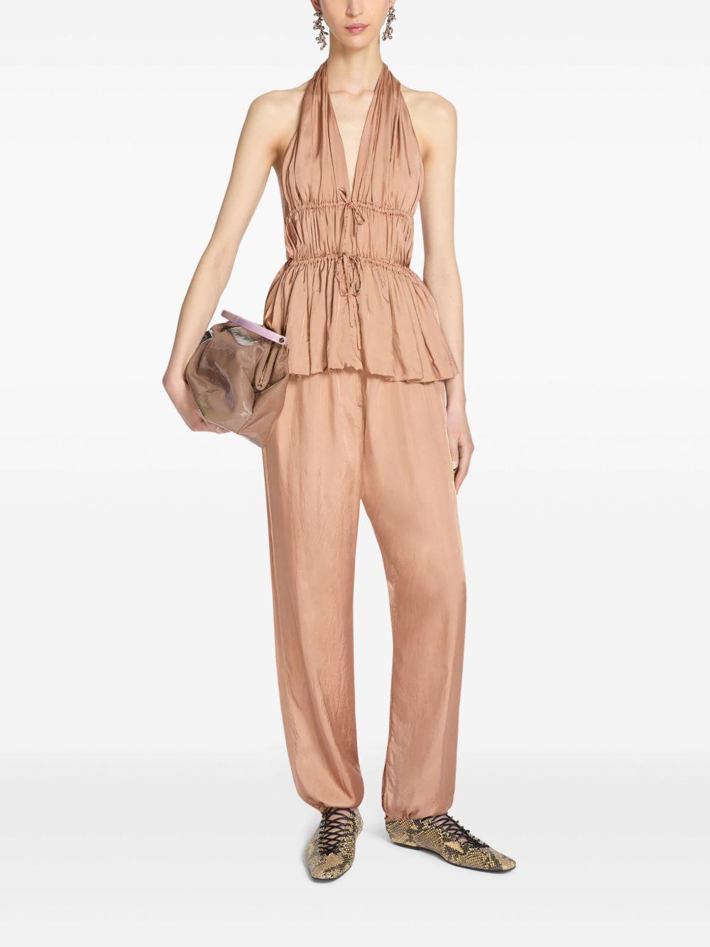 Halterneck top 2510107411427 306 SMOKE DRIES VAN NOTEN