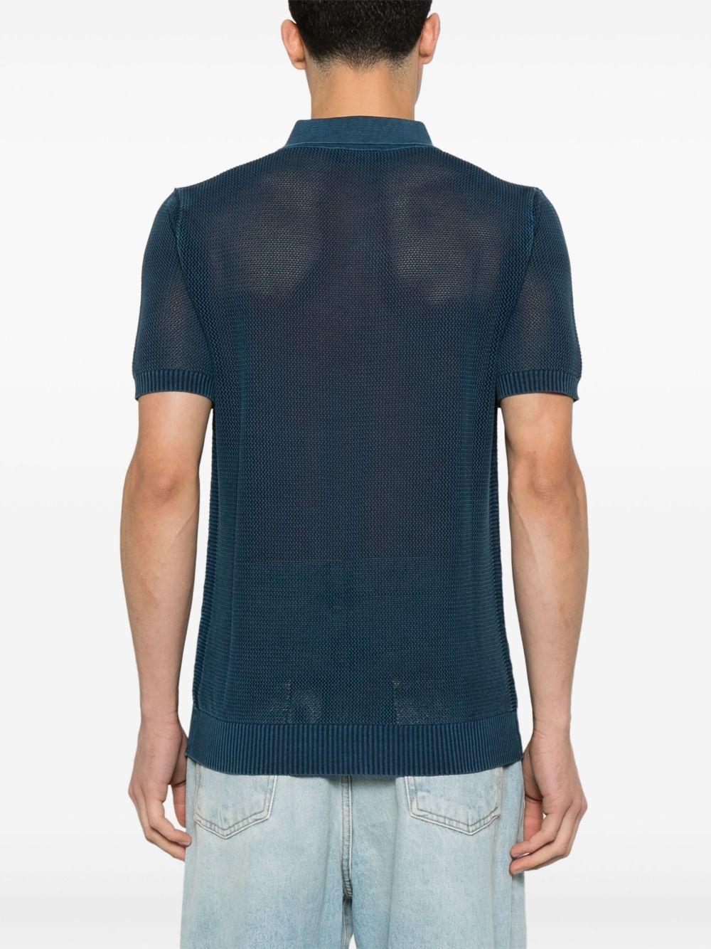 Polo in maglia RB12124 10 NAVY ROBERTO COLLINA