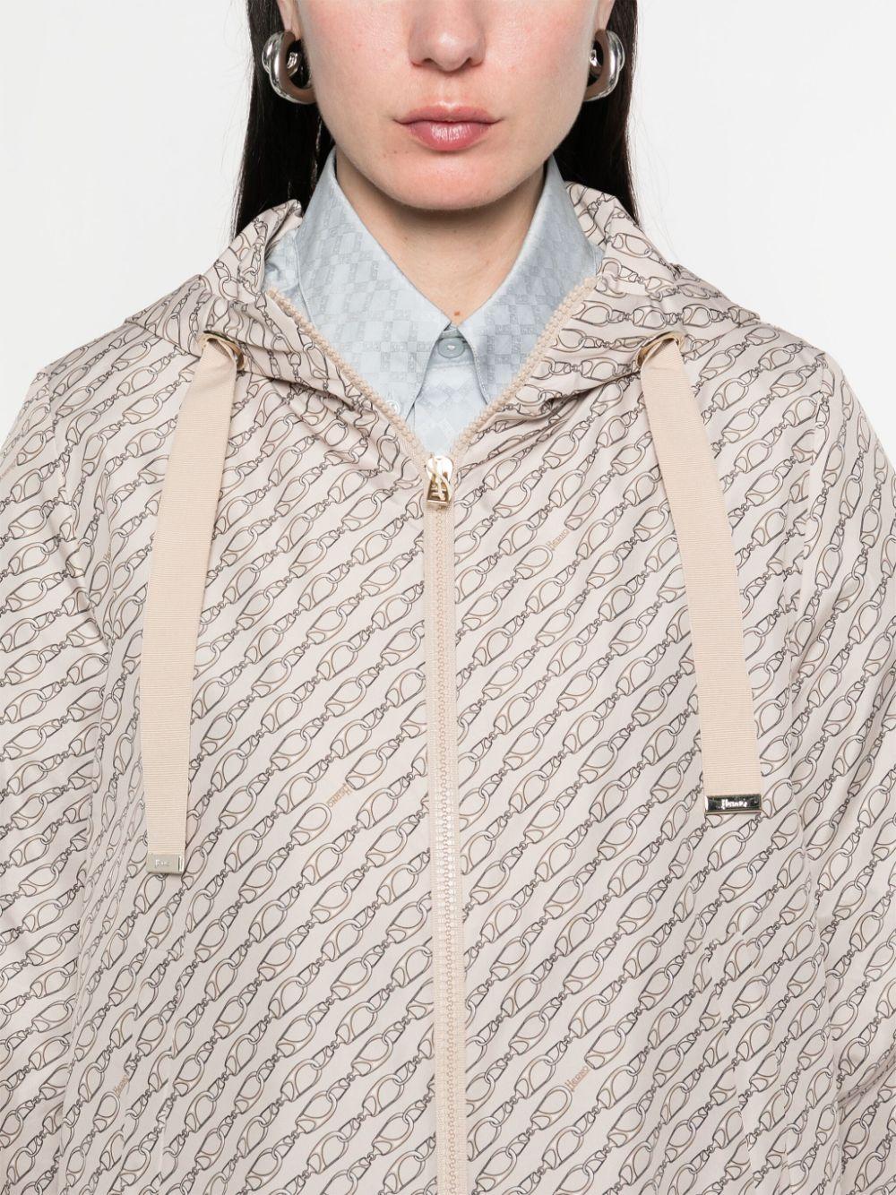 Giacca in nylon Iconic Print GI000309D12719P 2157 CAMMELLO HERNO