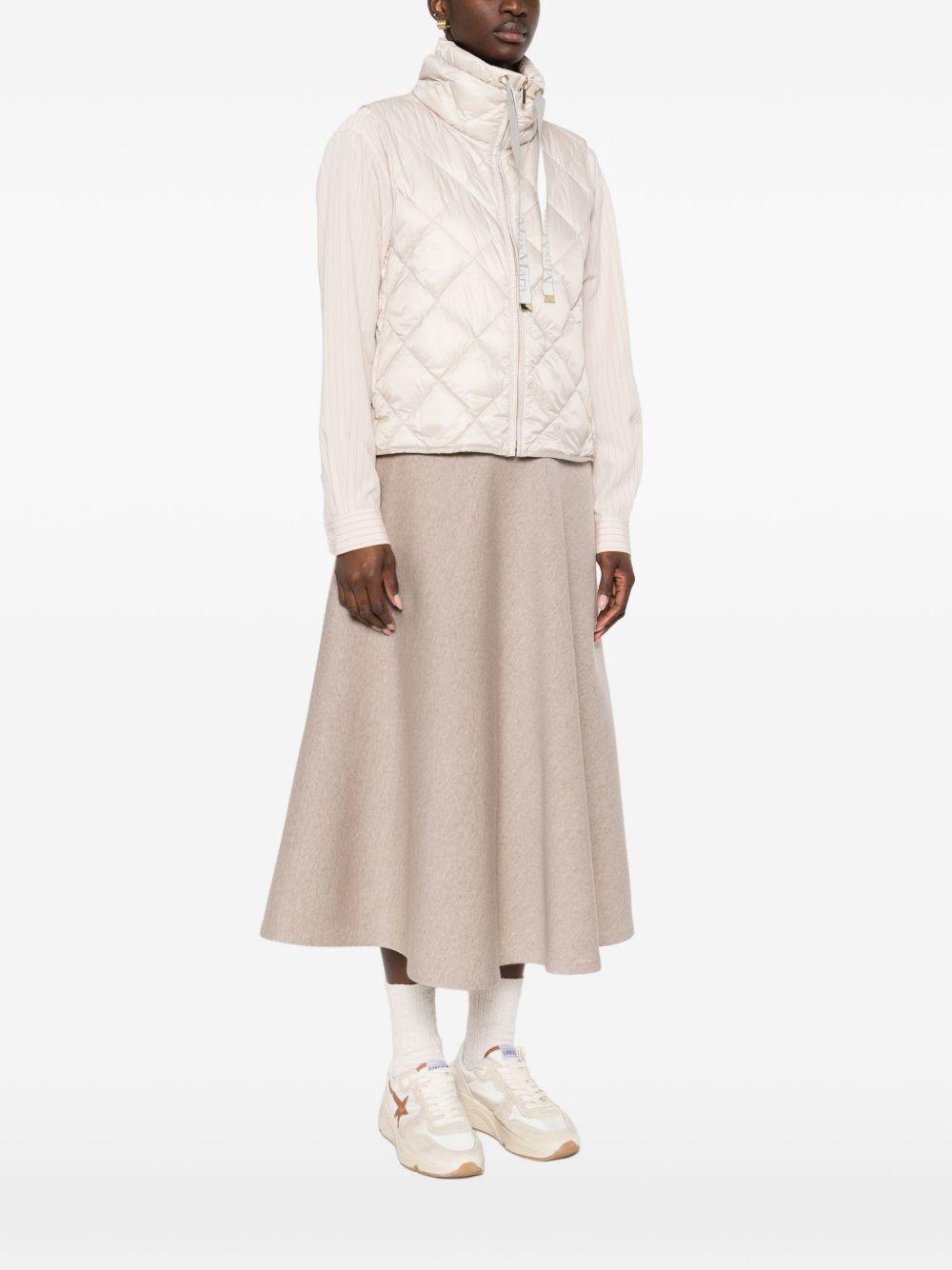 Gilet Imbottito smanicato TREGIC 031 WHITE SAND MAX MARA THE CUBE