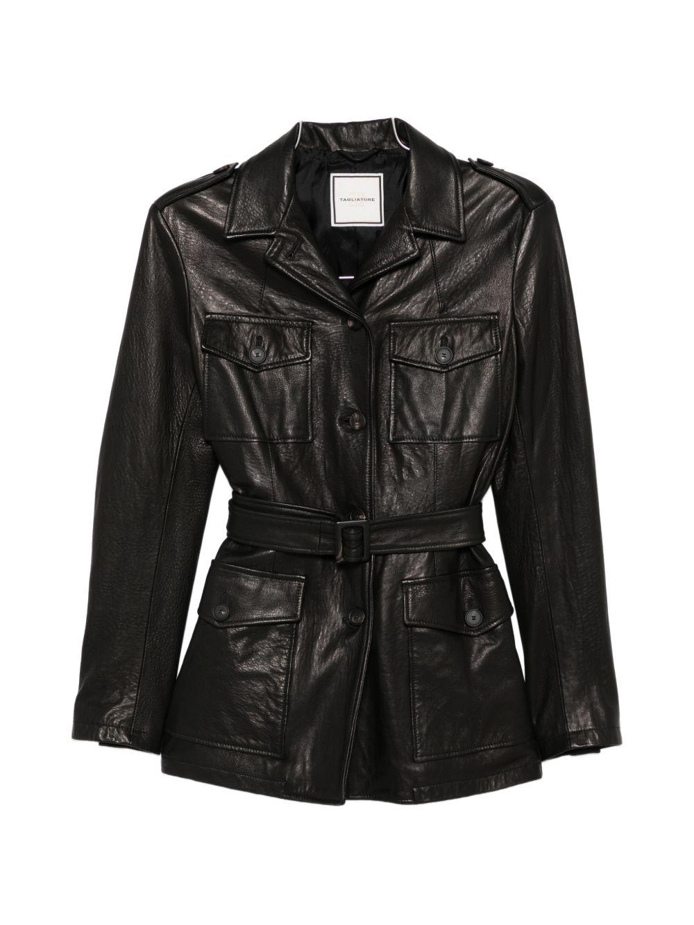 Giacca In Pelle CLEAPECHE2606 2111 NERO TAGLIATORE