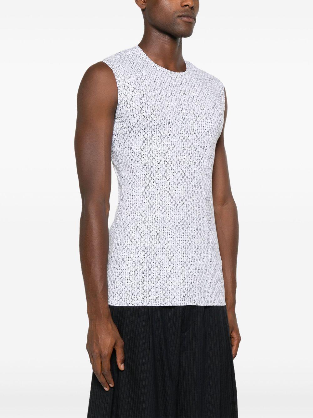 SS24N26 JERSEY GEOMETRICO NERO SAPIO