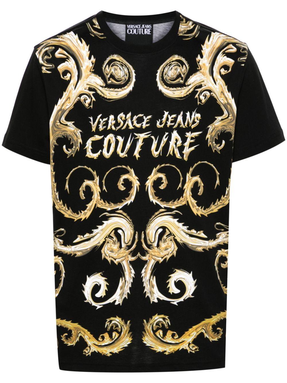 77GAH6SCJS379 G89 BLACK GOLD VERSACE JEANS COUTURE