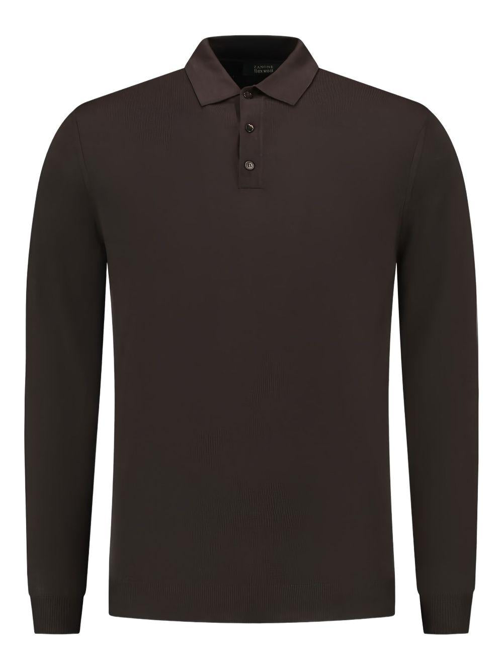 Polo In Lana A Maniche Lunghe 810232Z0290 N1158 ZANONE