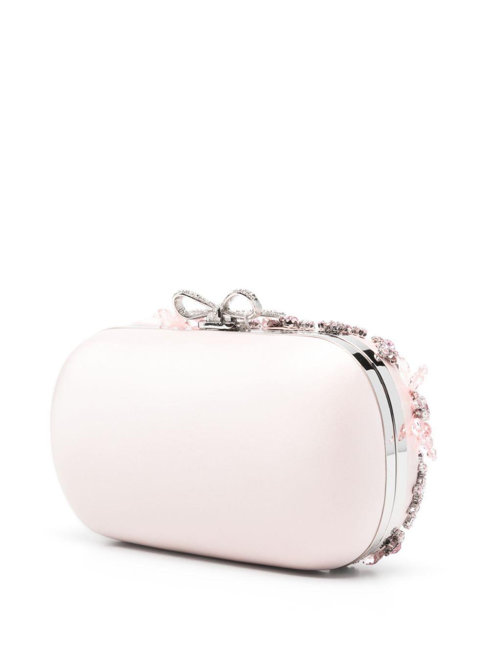 Clutch Satin Con Cristalli RS26304P PINK SELF-PORTRAIT