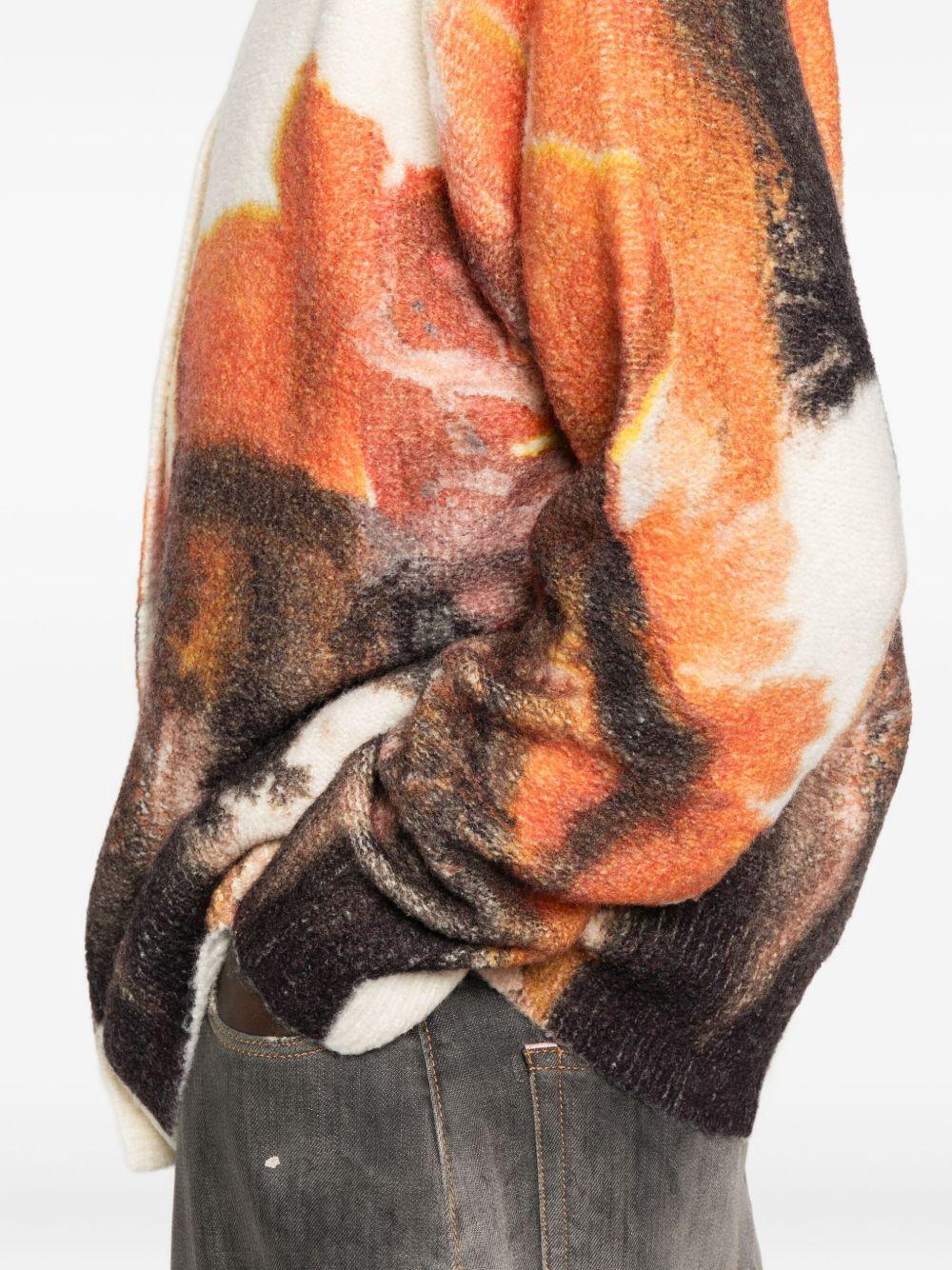 Cardigan con stampa grafica<BR/> JX7333 WHITE Y-3