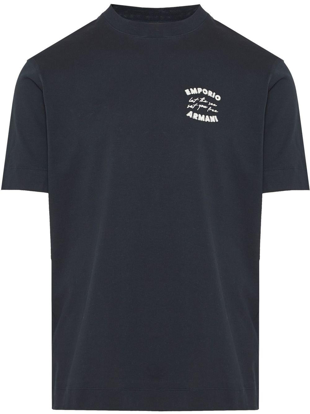 T-shirt con ricamo EM000827AF12926 UB118 EMPORIO ARMANI