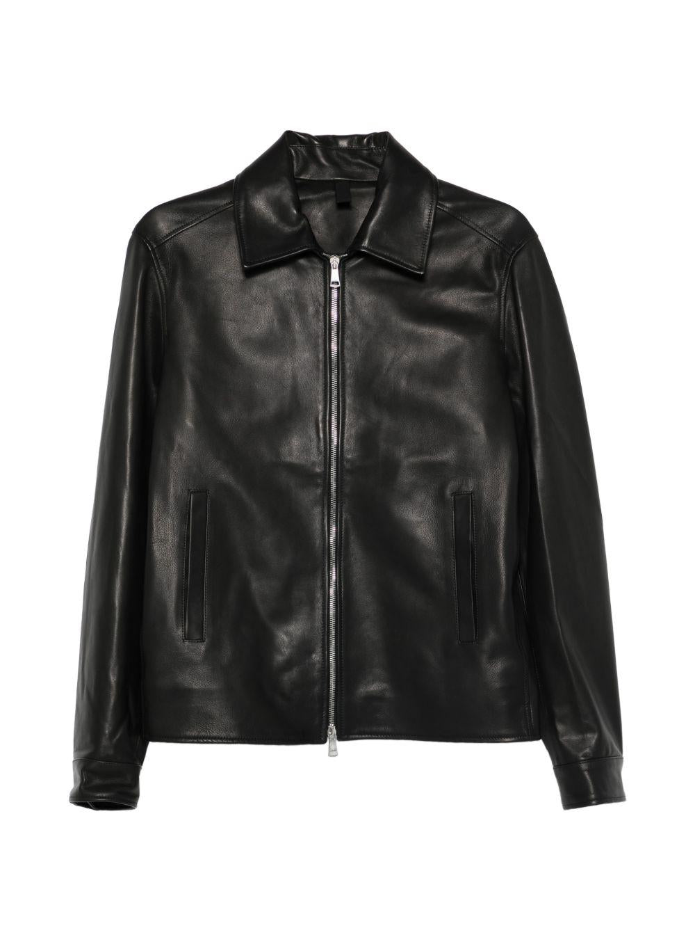Bomber in Pelle WESPECHE2602 NERO TAGLIATORE