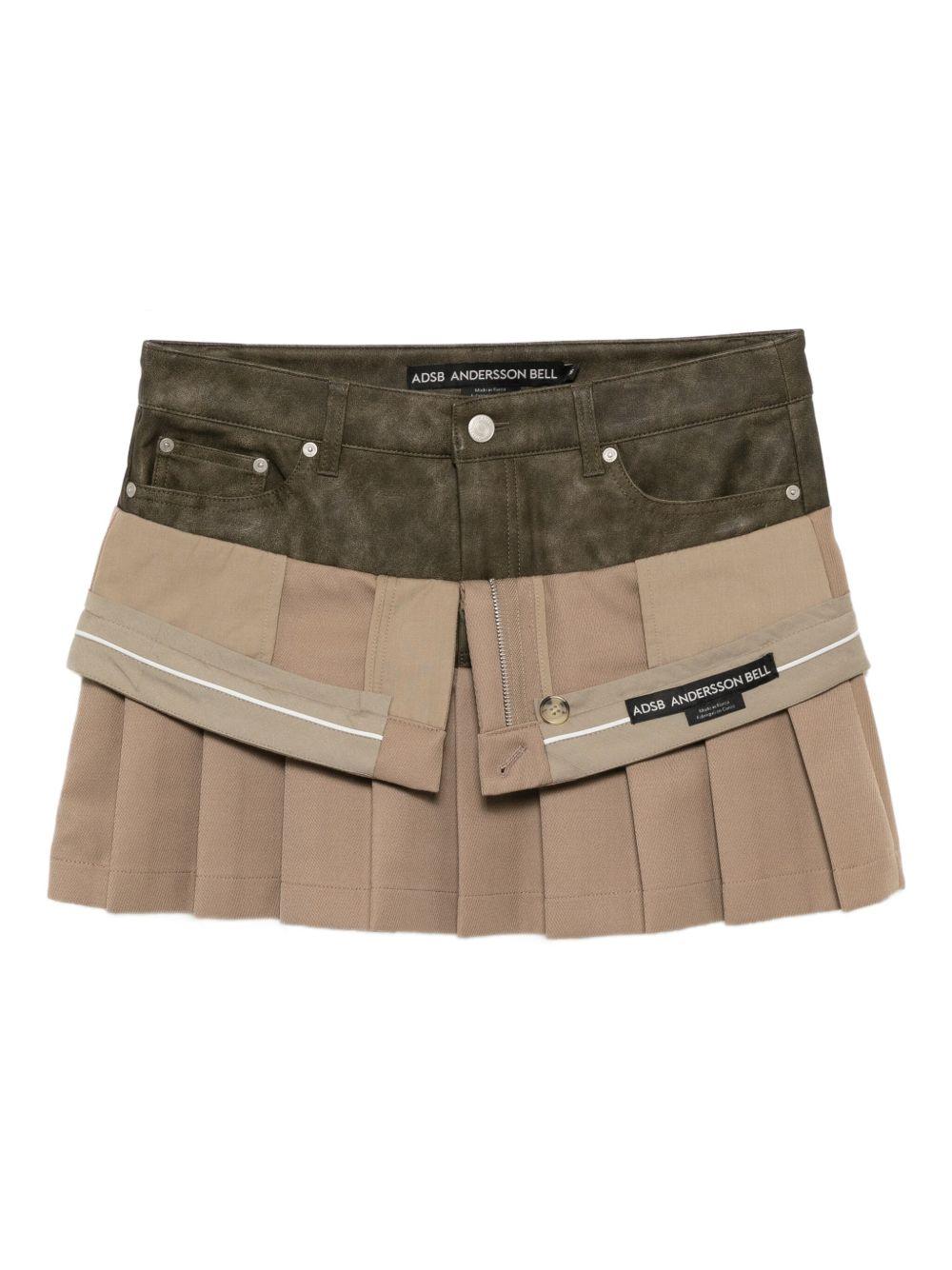 Inside Out Pleats Skirt APA845W BEIGE ANDERSSON BELL