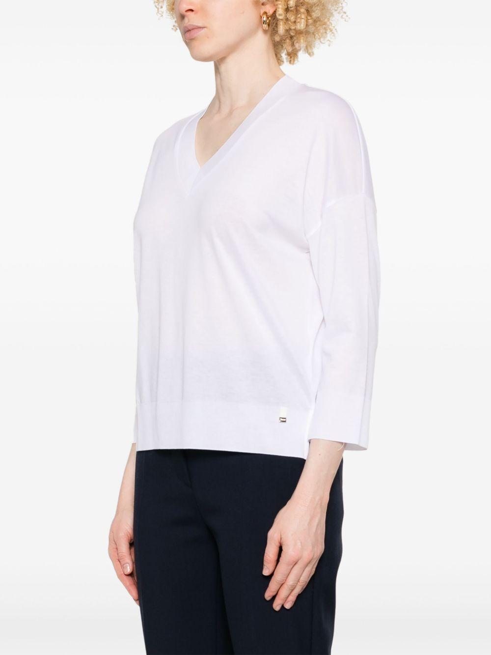 V-neck top JV000015D52056 1000 Bianco HERNO