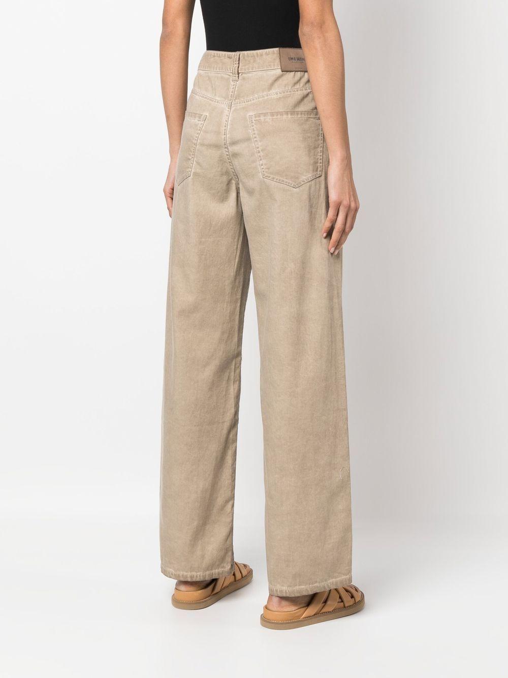 Jeans a vita alta UP3036UW200 TAN UMA WANG