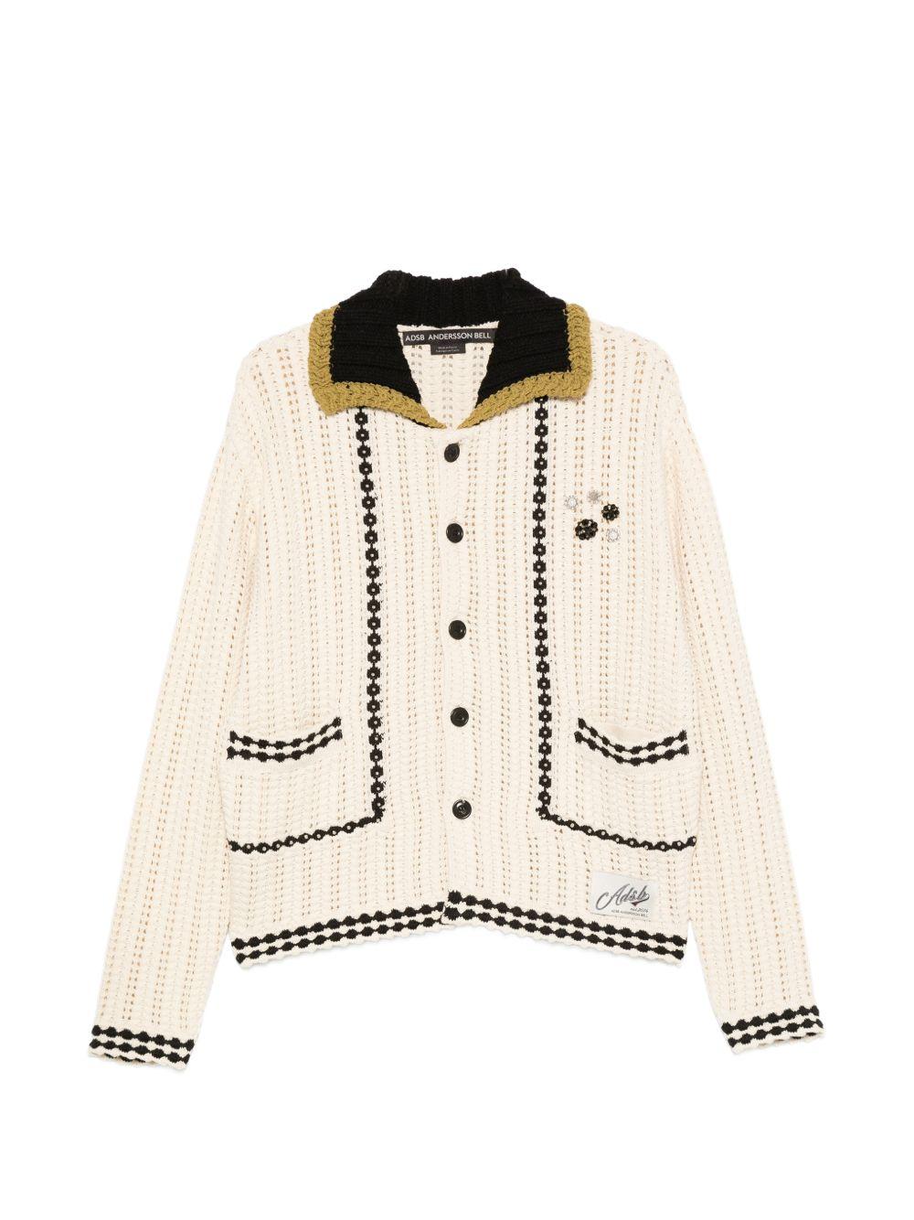 Unisex New Fantasia Collar Cardigan ATB1414U ECRU ANDERSSON BELL