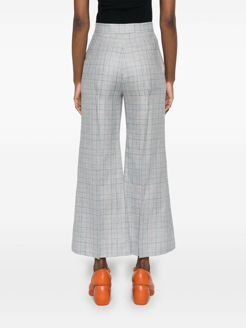 Pantaloni ampi crop 1F01000WW013L P410 MULTI VIVIENNE WESTWOOD