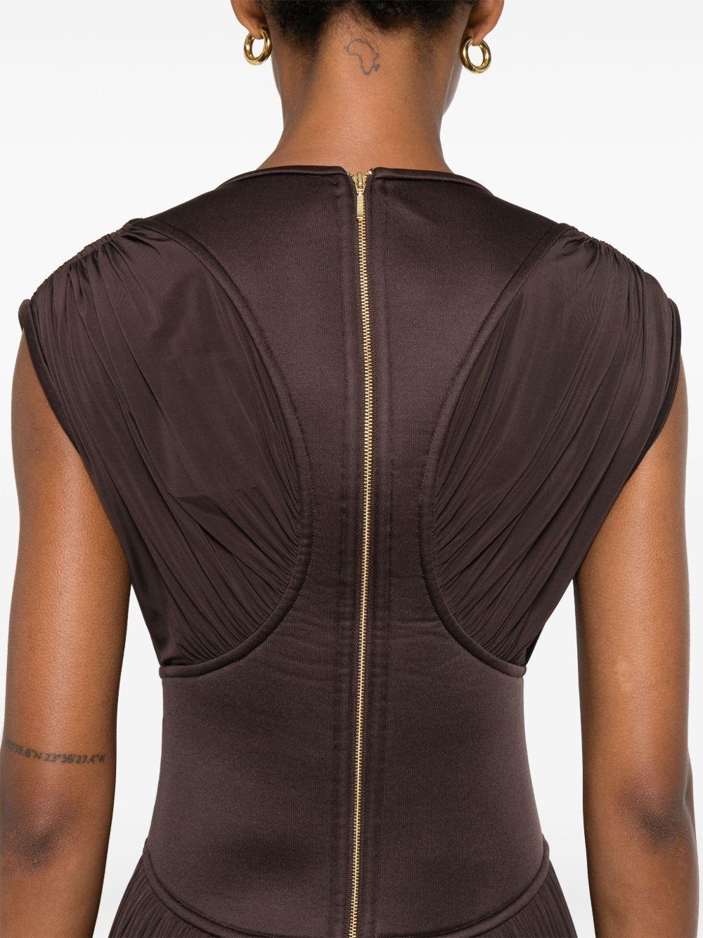 Abito lungo Illuminate Column 4364DS251 CHOCOLATE ZIMMERMANN