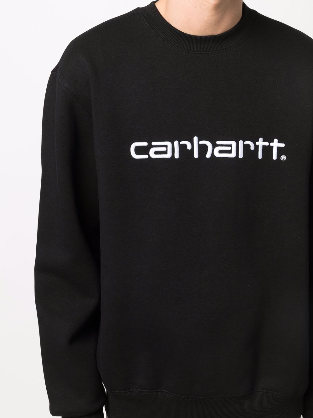 Felpa I030229 0D2XX BLACK WHITE CARHARTT WIP 