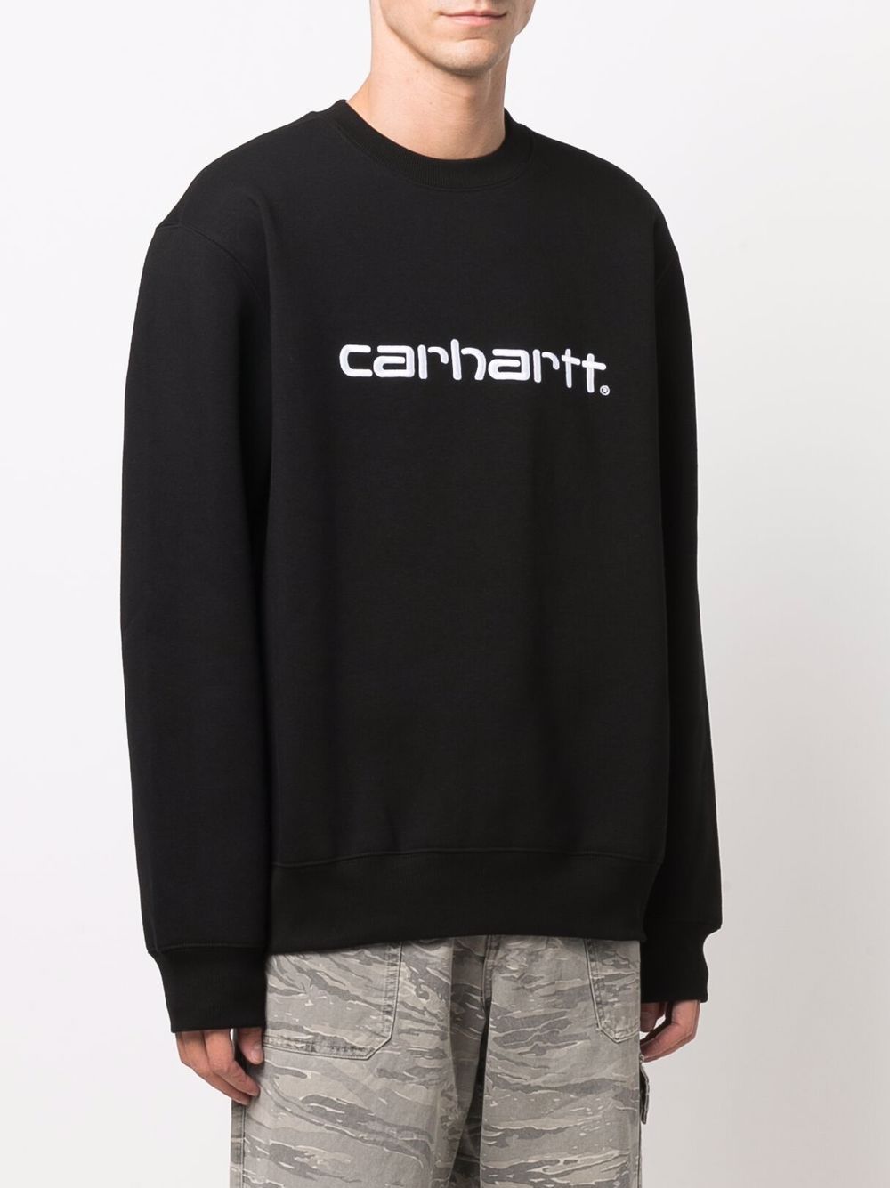 Felpa I030229 0D2XX BLACK WHITE CARHARTT WIP 