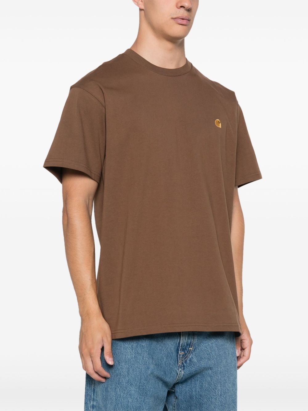 S/S Chase T-Shirt I026391 218XX CHOCOLATE GOLD CARHARTT WIP 