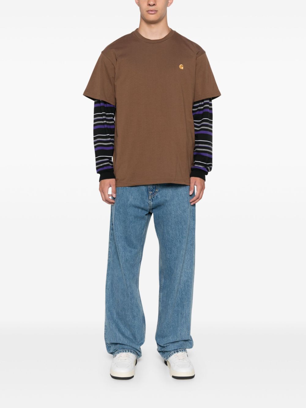 S/S Chase T-Shirt I026391 218XX CHOCOLATE GOLD CARHARTT WIP 