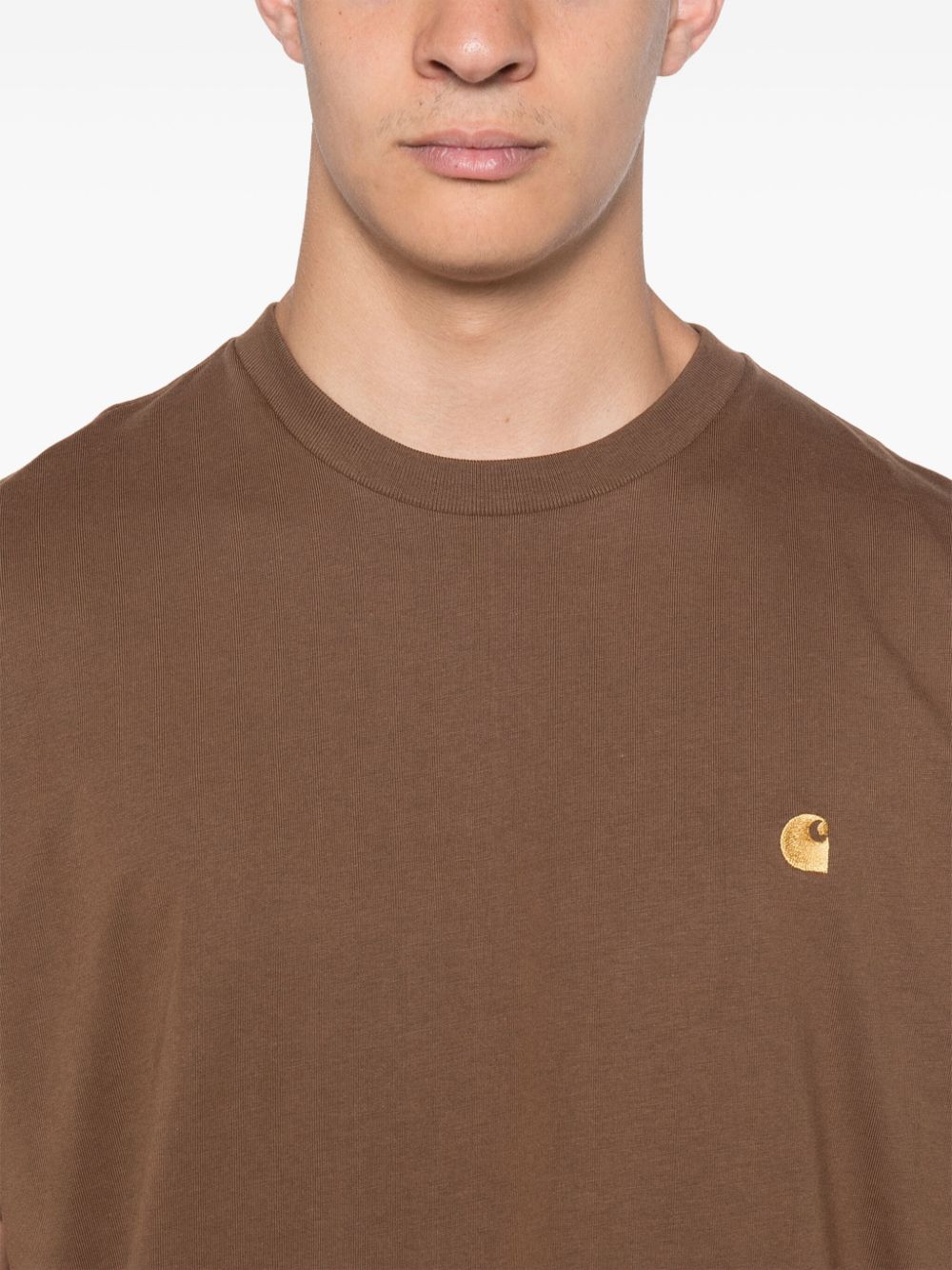 S/S Chase T-Shirt I026391 218XX CHOCOLATE GOLD CARHARTT WIP 