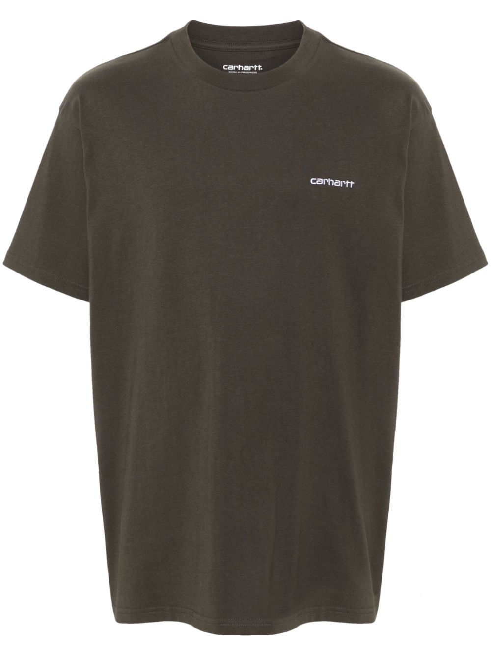 T-shirt Script Embroidery I030435 00XXX CYPRESS WHITE CARHARTT WIP 