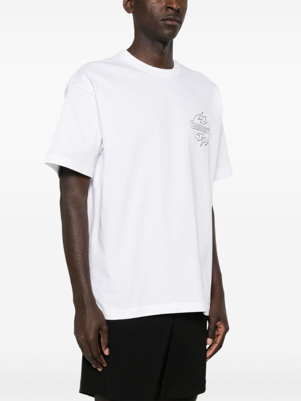 Tshirt I033639 00AXX WHITE BLACK CARHARTT WIP 
