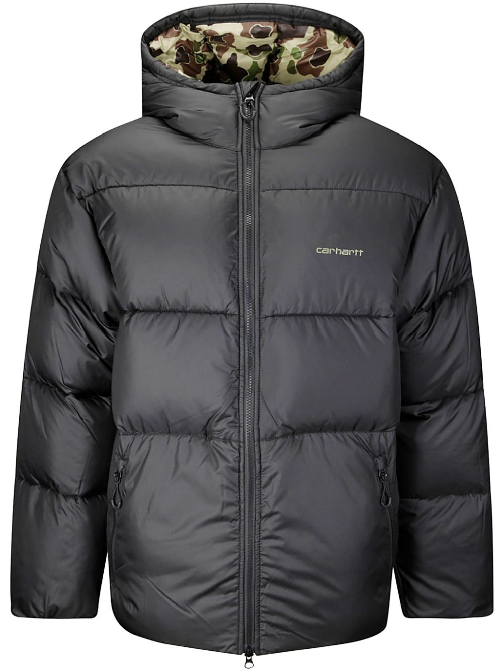 Piumino I033920 BLACK CAMO DUCK GREEN CARHARTT WIP 